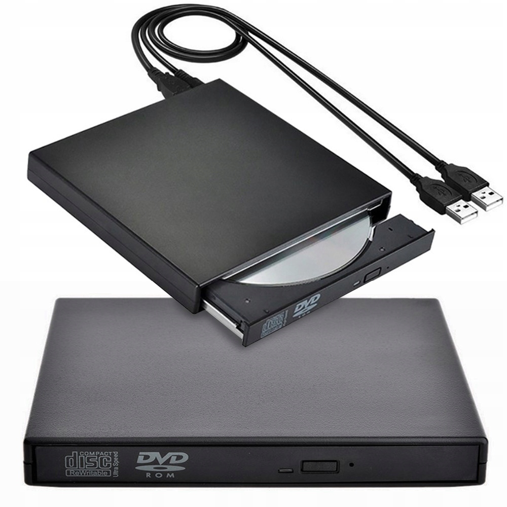 Externá prenosná jednotka DVD CD RW prehrávač Čítačka diskov USB 2.0 SLIM